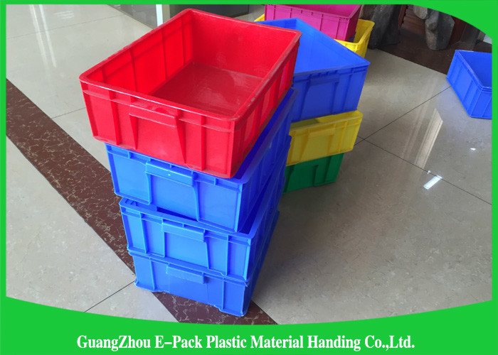 Industrial Euro Plastic Storage Boxes , Customized Heavy Duty Plastic Storage Crates
