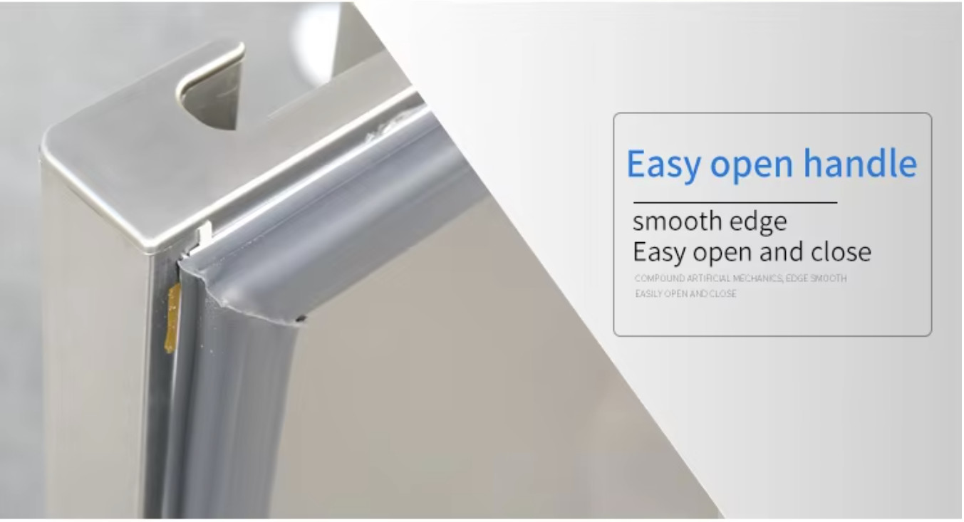 Wear Proof Double Door Undercounter Freezer Thermal Insulation Eco Friendly