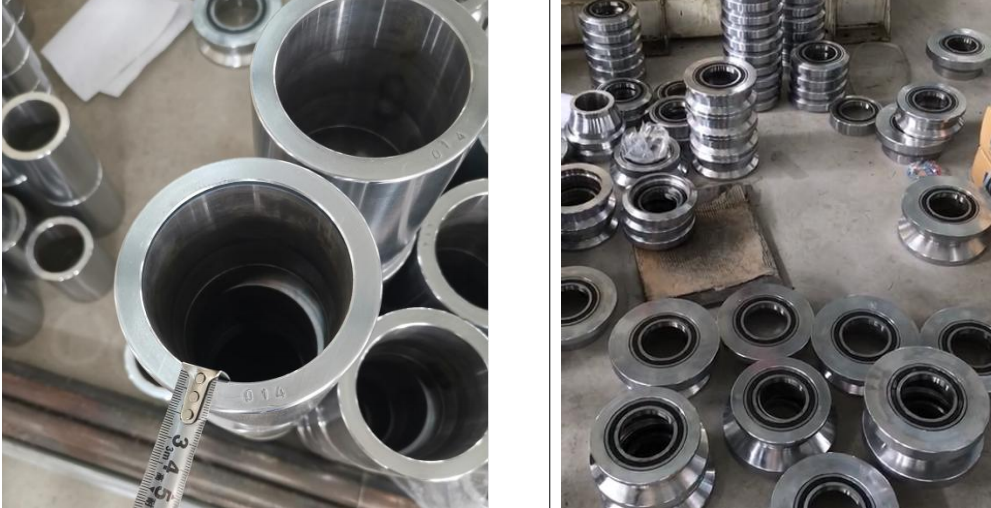 rollers of the machine