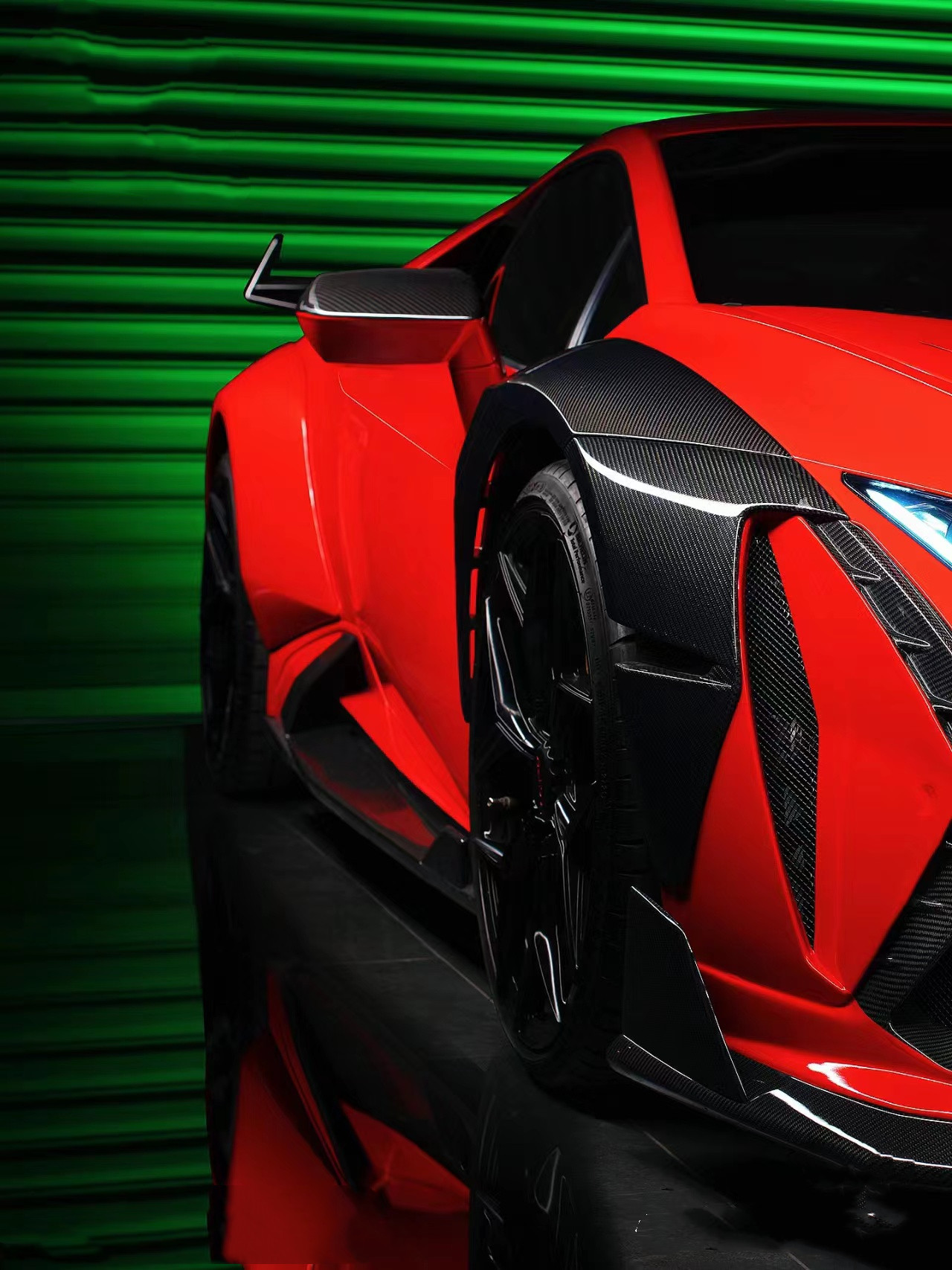 580 Lamborghini Carbon Fiber Body Kit DW Style Lp610 Body Kit Spoiler Widebody Kit
