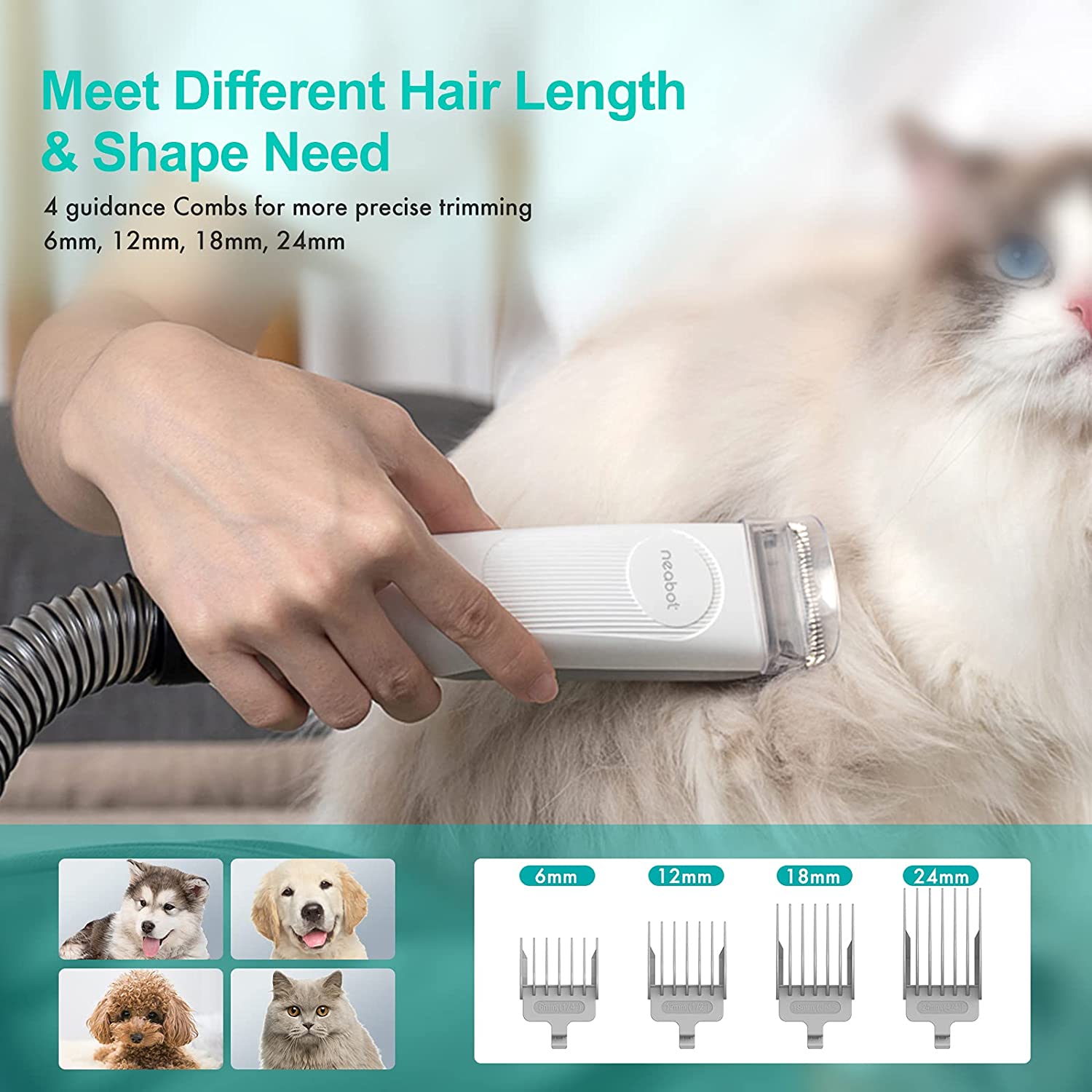 Dog Brush Kit and Grooming Comb Pet Supplies Cat Grooming Tool Kit Trimmers Blades