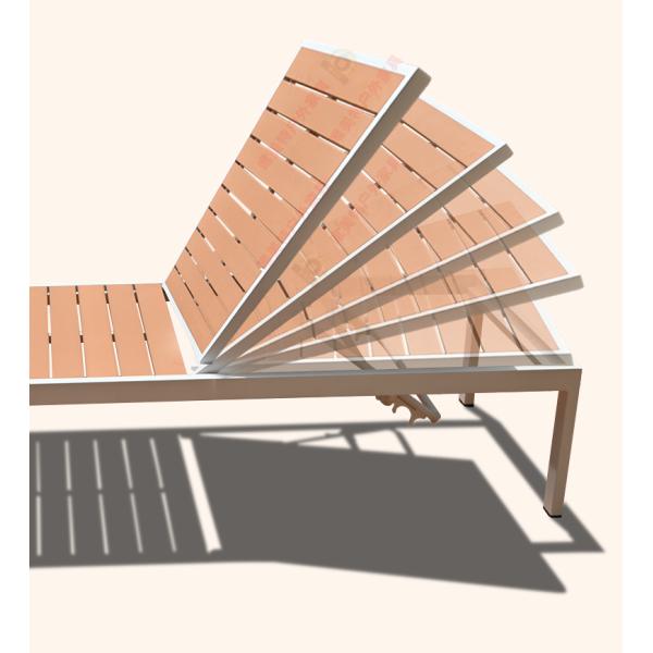 "Outdoor swimming pool lounge chair, villa courtyard hotel, outdoor leisure solid wood lounge bed, homestay, beachside anti-corrosion wood beach chair