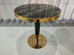 Smooth Round 75cm 70cm Wrought Iron Glass Coffee Table