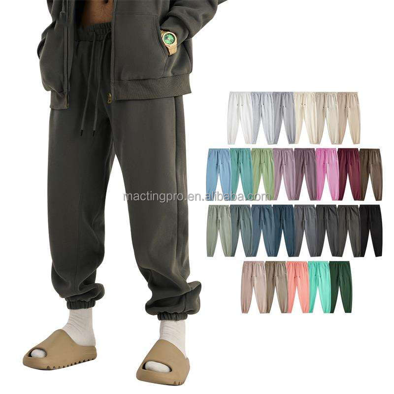 Unisex Street Wear Track Pant Bottom with Custom Kapok Puff Print Logo in Light Wash