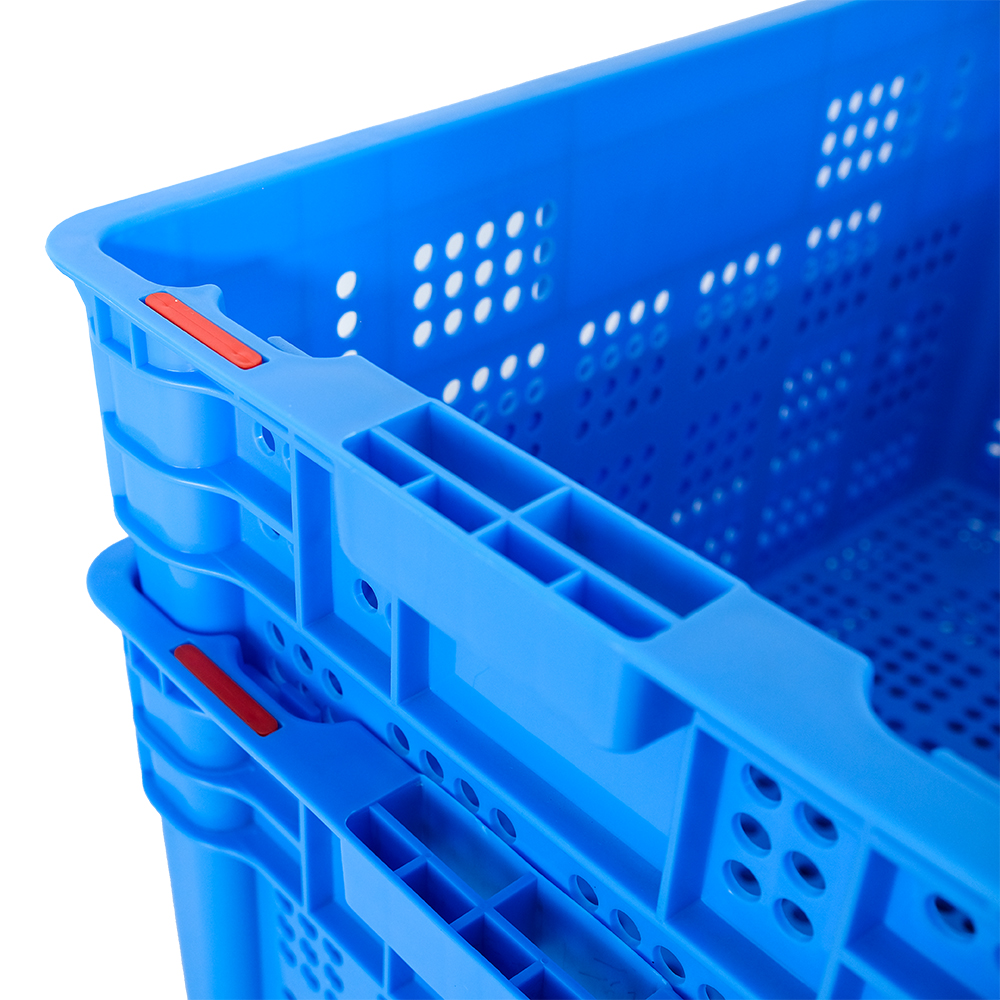 Mesh Style Dislocation Storage Plastic Moving Crate for Fruit in Customized Color