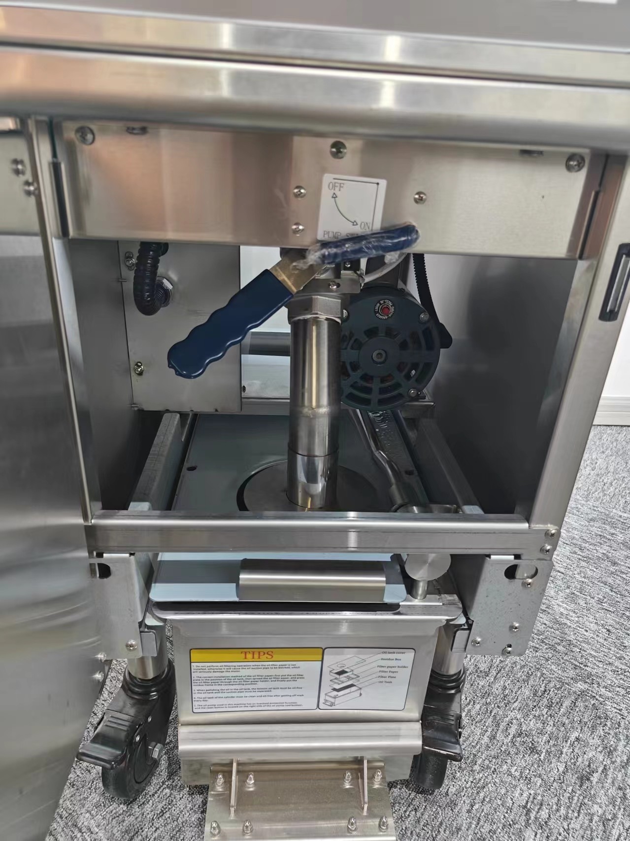One Pot Two Baskets 26L 14KW 380V With Oil Filtration Electric Open Deep Fryer