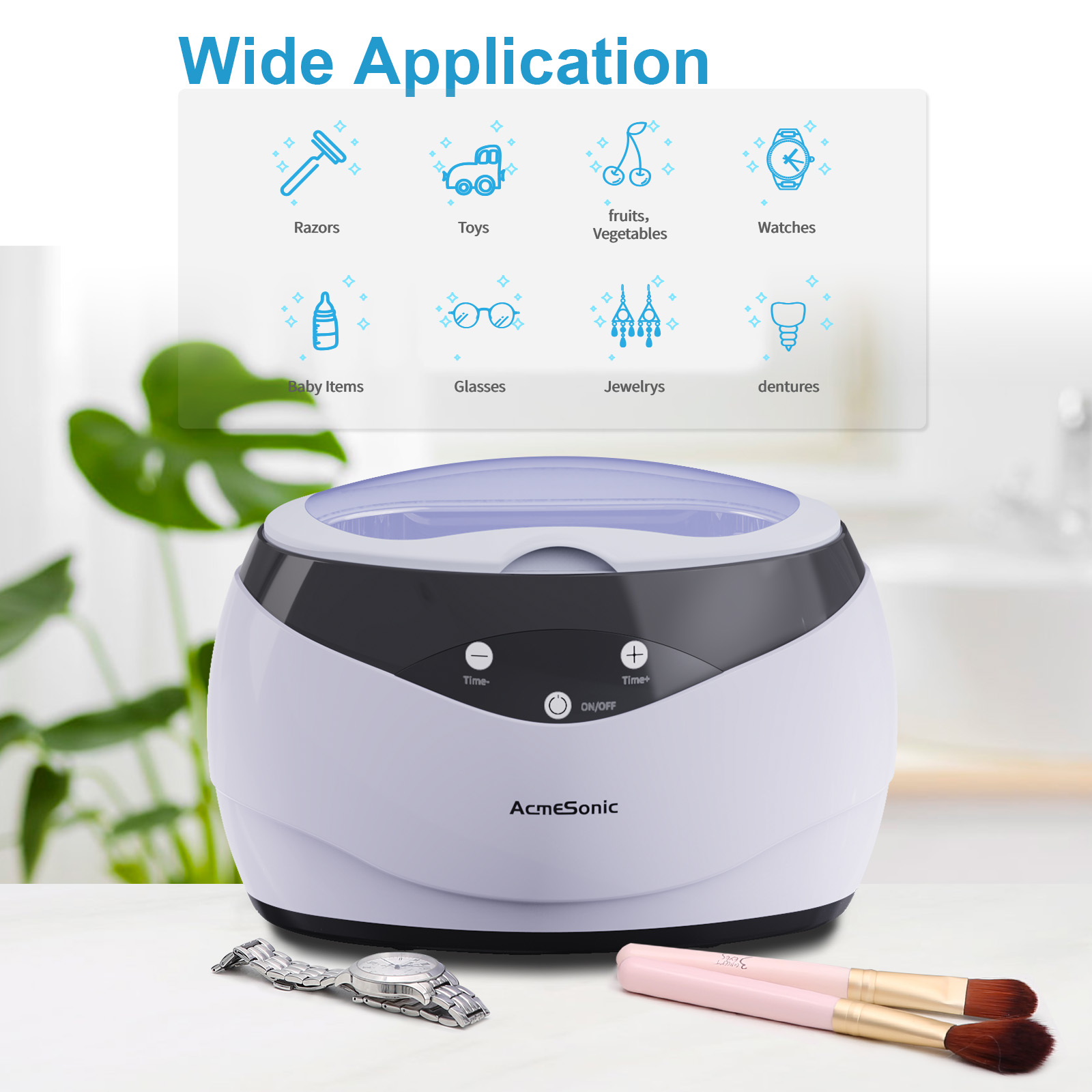 OEM Eyeglasses Ultrasonic Cleaner 600ml With Digital Timer MK-182
