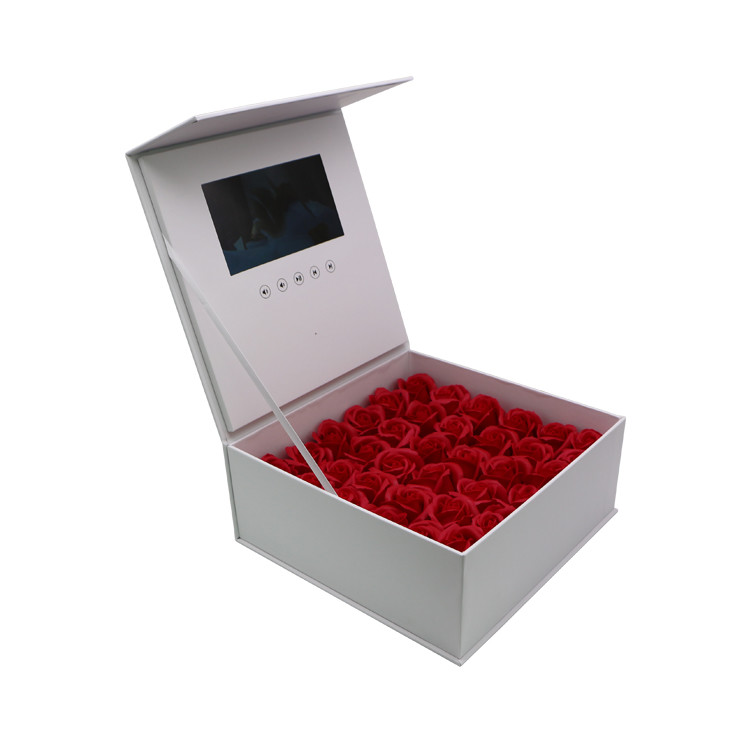 Presentation Marketing Greeting Gift Flower Jewelry Ring Lcd Screen video box gift