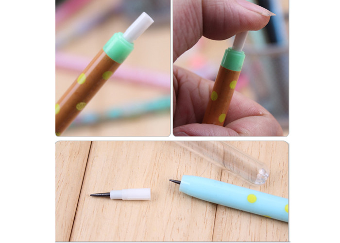 non-sharpening HB pencil with customized printing, with 6 leads