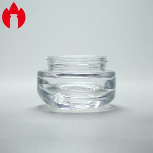 China Cosmetic Cream Clear Glass Vial 5ml Frosting Treatment wholesale