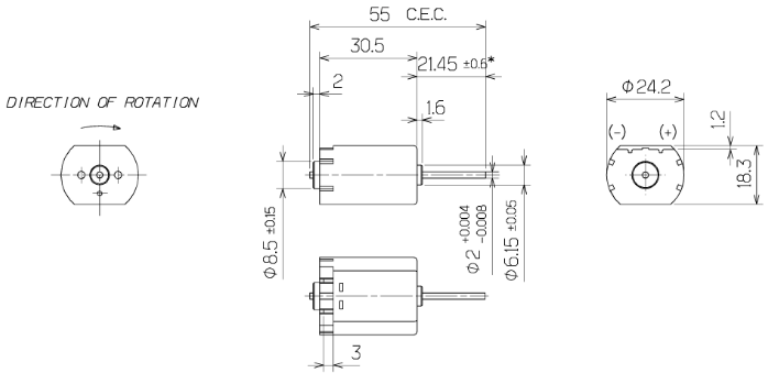 FC-280 Motor 3V 4.5V 6V 8000RPM-10000RPM Small Electric Motors For Models