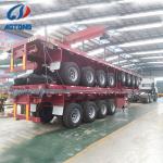 Truck Trailer 3 axles flatbed semi-trailer platform 40ft 48ft for container