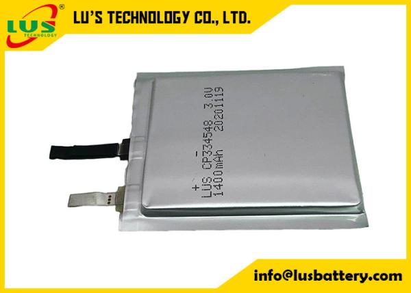 LP334548 1400mah Non Rechargeable Lithium Polymer Battery 3V CP334547 Limno2
