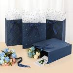 Custom Beautiful Boutique Jewelry Gift Packaging Shopping Tote Paper Bags With