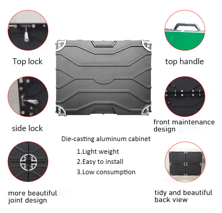 4k Vivid Video 640*480mm Die Casting Aluminum P1.9 HD LED Display