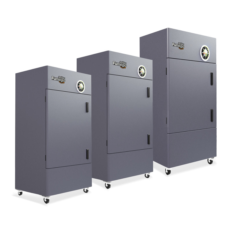 High Power Solder Fume Extractor 6 Layers 6 Operators 450 Watt With Wheels