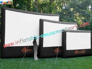 China Professional Outside Inflatable Movie Screen With 0.55mm PVC Tarpaulin wholesale