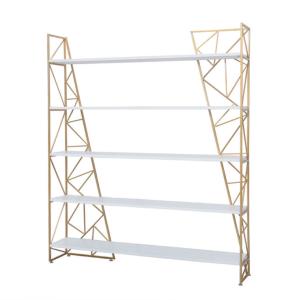 China 5 Storey Metal Purse Display Shelves , Retail Shoe Display Stands Any Color Available wholesale