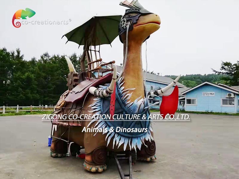 High Durability Dinosaur Parade Float Vehicle For City Plaza