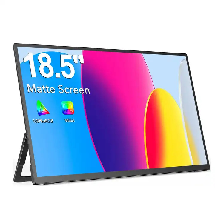 16:9 60Hz Double Laptop Portable LCD Screen Monitor Extender 300 Cd/M² Brightness
