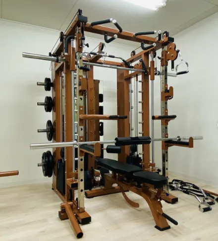 Commercial Indoor All in One Fitness Equipment Power Rack Smith Machine Multi Functional