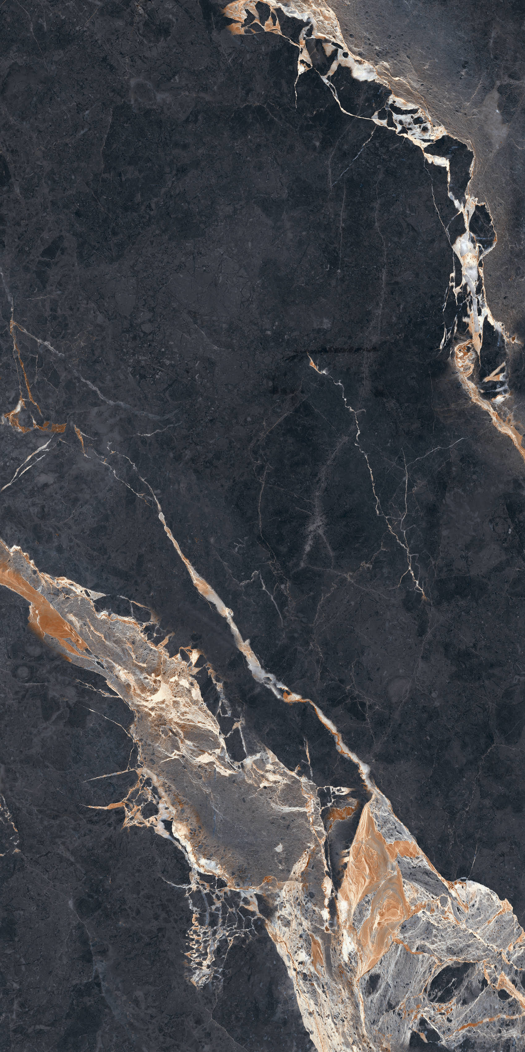 Zeus Apollo Glazed Porcelain Glass Floor Ceramic Tile 600*1200/Mm² Black