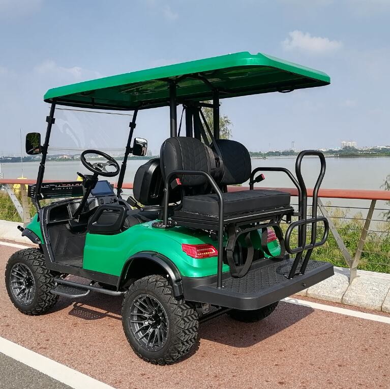 OEM ODM Mini Electric Lifted Golf Cart 10 Inch Screen 14 Inch Wheel 4 Seater