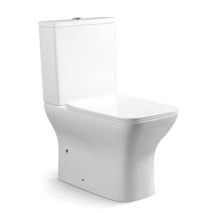 China Bathroom Two Piece Siphonic Toilet Rimless ADA Compliant Cupc Approved wholesale