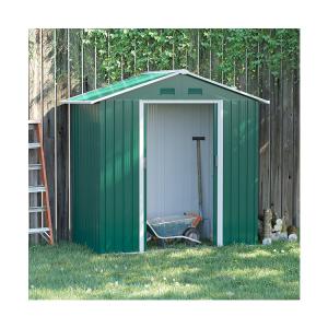China Steel Double Sliding Door Storage Shed AJUNION Metal Garden Shed Tool House for Storage wholesale
