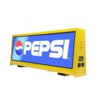Double Side Taxi LED Advertising Sign , Video Top Taxi Roof LED Display 5mm