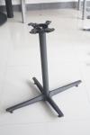 Cast Iron Cross Table bases Black wrinkle Zinc Powder Coated Restaurant Table