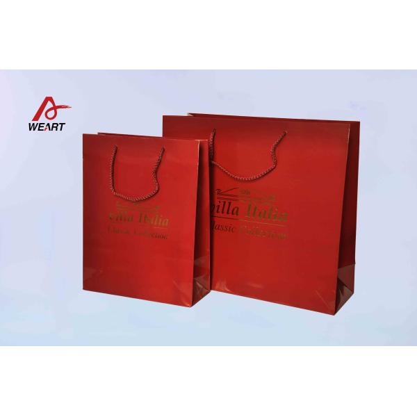 Bright CMYK Color Custom Paper Bags Fashin Design Matte Lamination Surfance