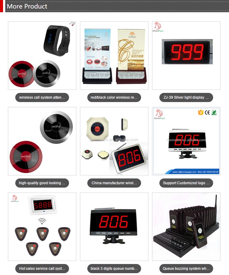 best price 5 colors service ring bell for restaurants and hotel