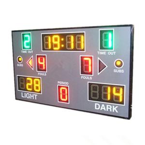China Red Green Yellow Color Portable Electronic Basketball Scoreboard For College wholesale
