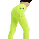 Elastic Fitness Gym Seamless Butt Lifting Leggings With Pocket