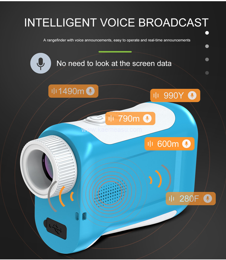 kaemeasu Multifunctional Laser Rangefinder Data Broadcast Golf Range Finder Telescope J800