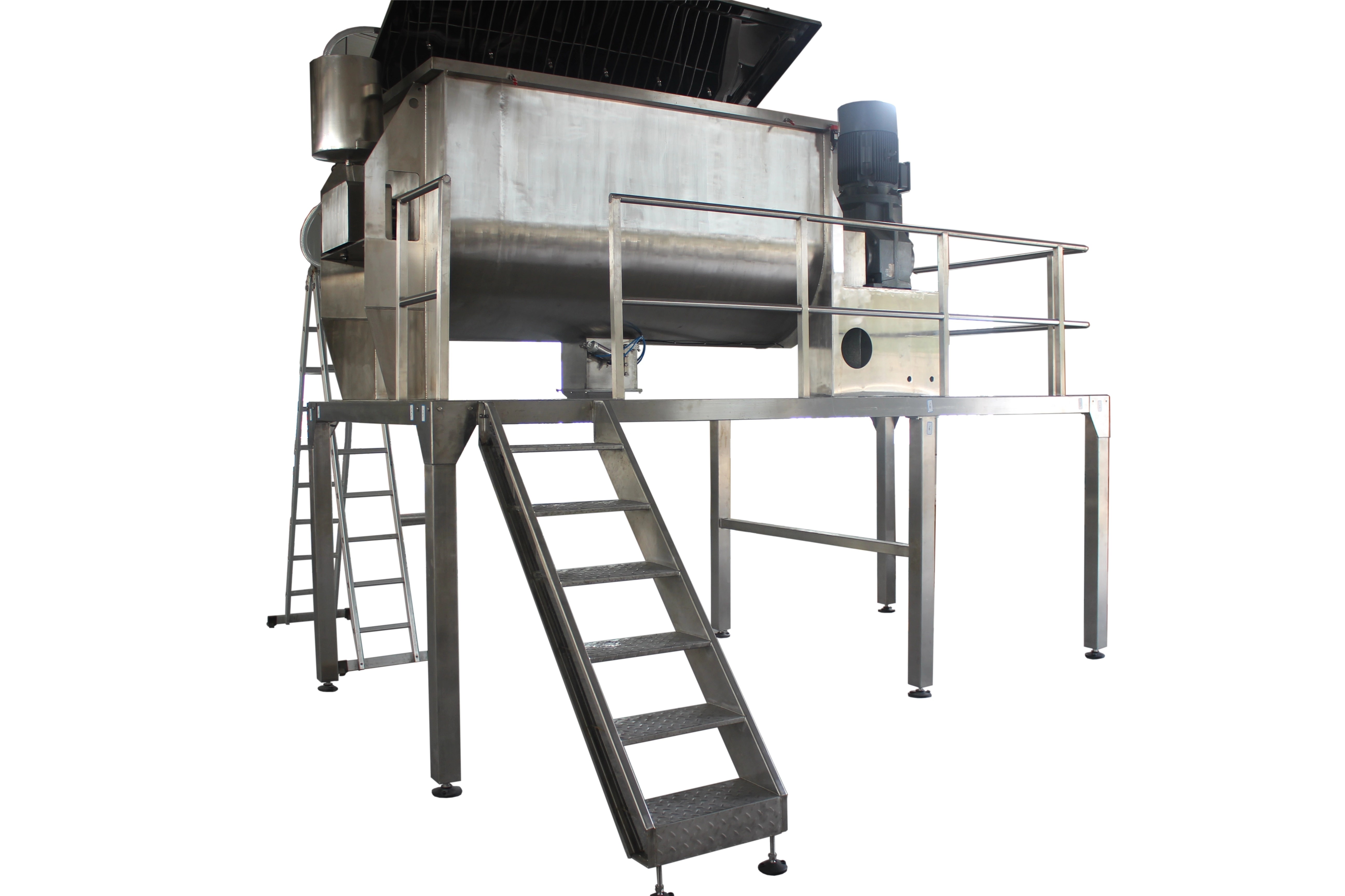 OEM 3000L Horizontal Ribbon Mixer Stainless Steel Double Helical Ribbon Blender