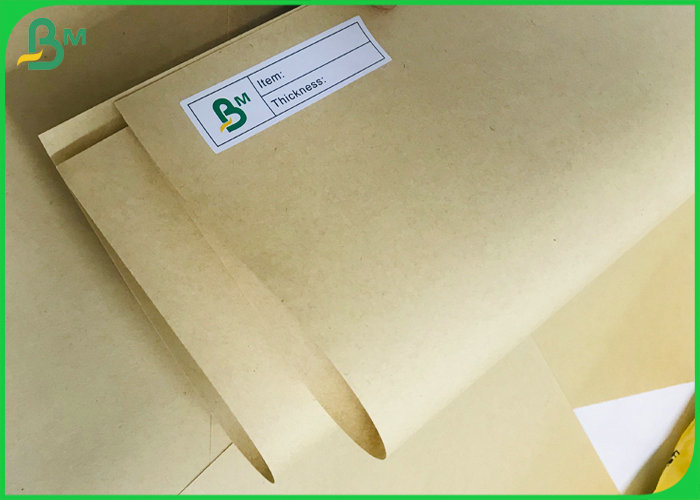 Bamboo Based Fiber Eco Paper 60g 100g Unbleached Craft Paper Jumbo Roll 