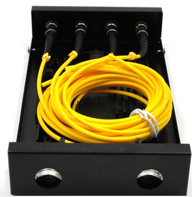PC + ABS Outdoor Fiber Termination Box 4 Core / FTTH Fiber Optic Termination Box