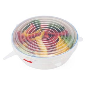 China Flexible Food Grade Silicone Stretch Lids , Silicone Microwave Cover For Bowl wholesale