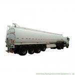 45m3 Aluminum Tank Semi Trailer Tri Axle For Diesel ,Oil , Petrol , Fuel