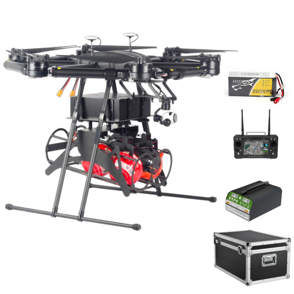 Multi Rotor 6 Rotors Rotary Wing Drone Power Inspection Security Electricity High Voltage Wire HXR60