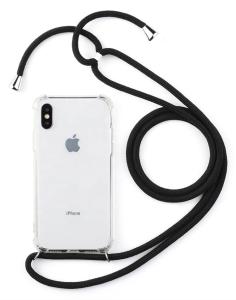 China Transparent TPU PC Acrylic Crossbody Strap Mobile Phone Case Iphone X Xs Sports Style wholesale