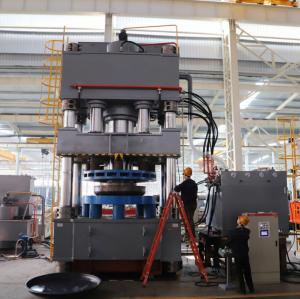 China Oil Tank Two Heads Hydraulic Press Machine / Head Stretching wholesale