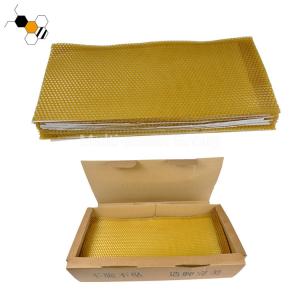 China Yellow 72g 80g Pure Beeswax Bee Foundation Sheets wholesale