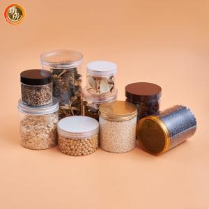 China 1500ml Wide Mouth Large Round Clear Plastic Jar For Food 100 Caliber wholesale