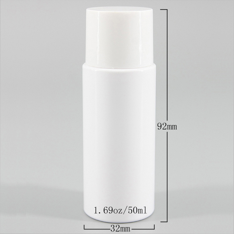 1.69oz/50ml White PET Cosmetic Lotion Bottle Portable Travel Set Plastic Bottle Customized Bottle Guangzhou Factory