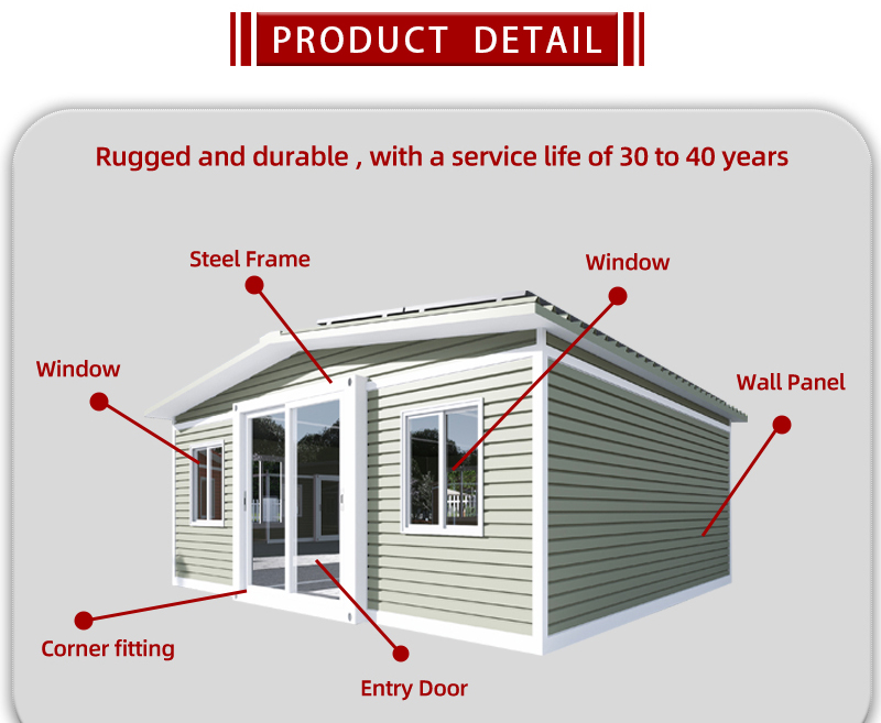 Modern Design Style 2023 Portable Container Store 20ft 40ft Expandable Modular Homes With Ce