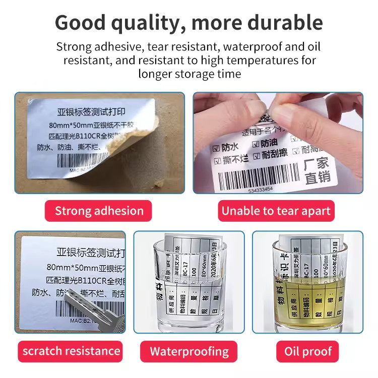 Silver Color Coding Labels Inventory Organizer Identification Sticker 500 Labels/Roll