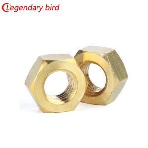 China High Quality Brass Yellow Copper Hex Nut /Hexagon Nut DIN934 wholesale
